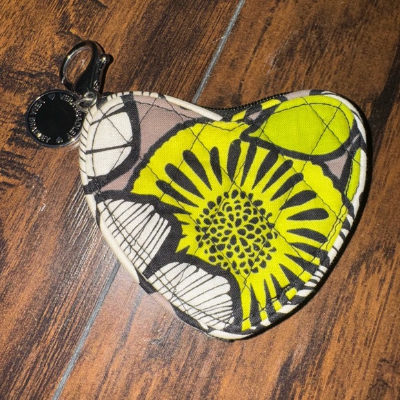 Vera Bradley Handbags - Vera Bradley Heart-Shaped Floral Coin Purse